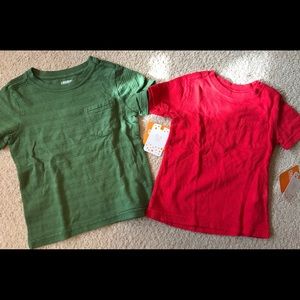2 new Gymboree Short Sleeve Shirts